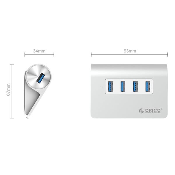 ORICO 4 Port USB3.0 Angled Hub - Image 3