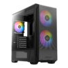 Antec NX416L ATX | Micro-ATX | ITX ARGB Mid-Tower Gaming Chassis - Black