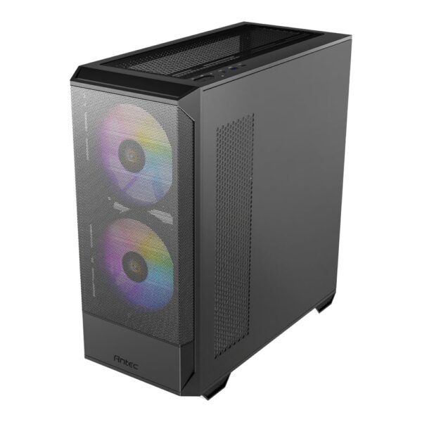 Antec NX416L ATX | Micro-ATX | ITX ARGB Mid-Tower Gaming Chassis - Black - Image 3